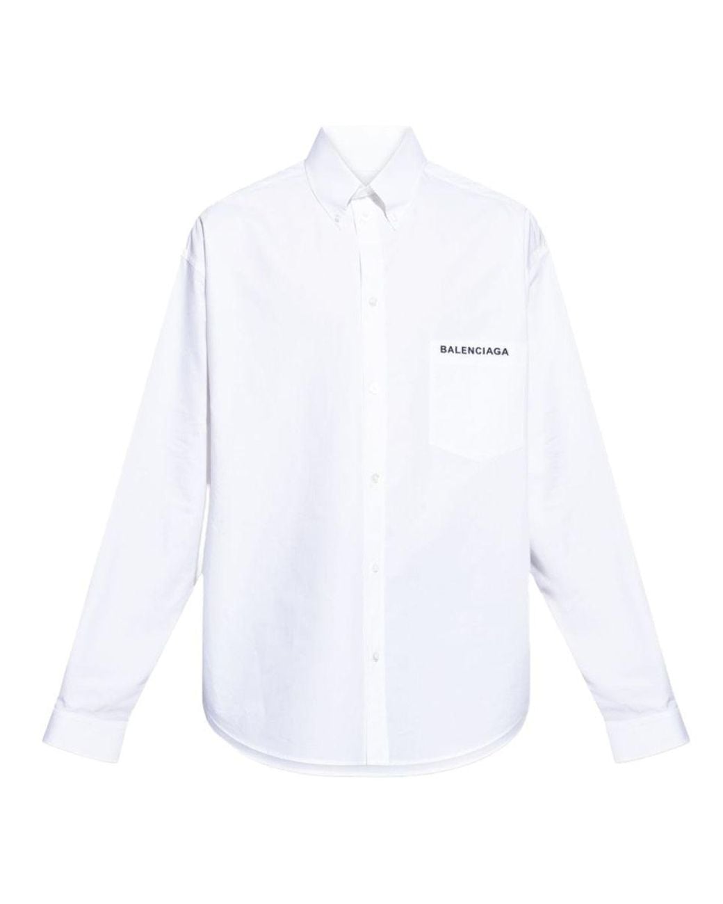 Balenciaga White Shirt With Logo
