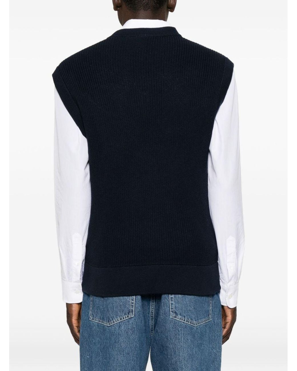 ICECREAM Blue Wool Blend Vest