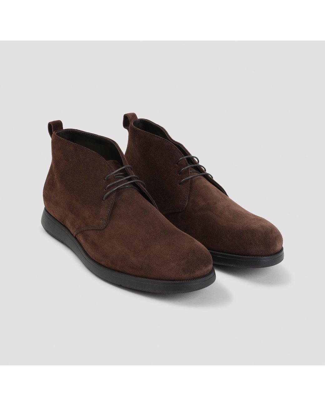 Church's Brown Suede Lace-Up Chukka Boots for men