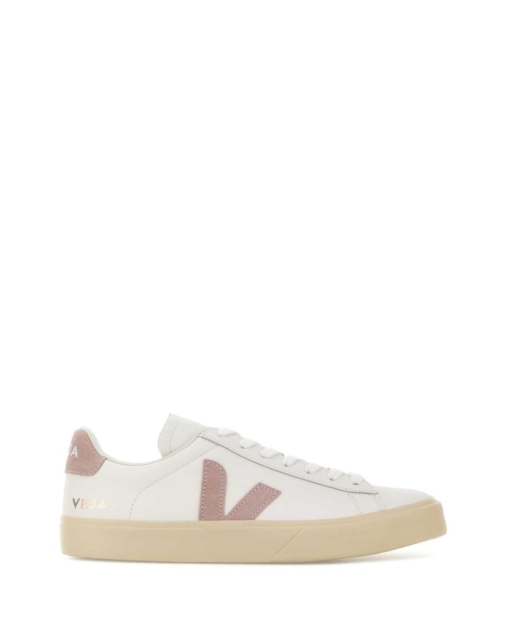 Veja White Leather Campo Sneakers