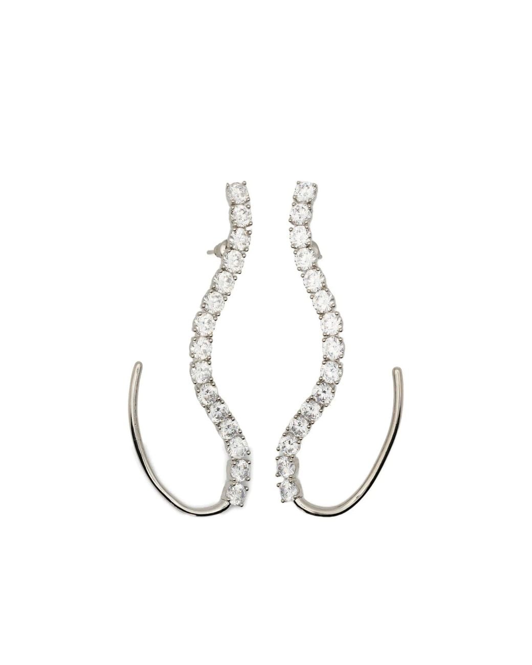Panconesi White Constellation Cuff Earrings