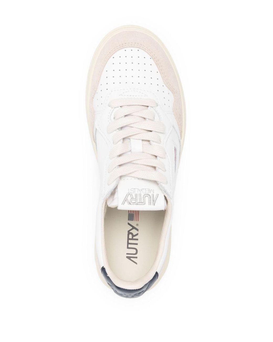 Autry White Medialist Low Sneakers