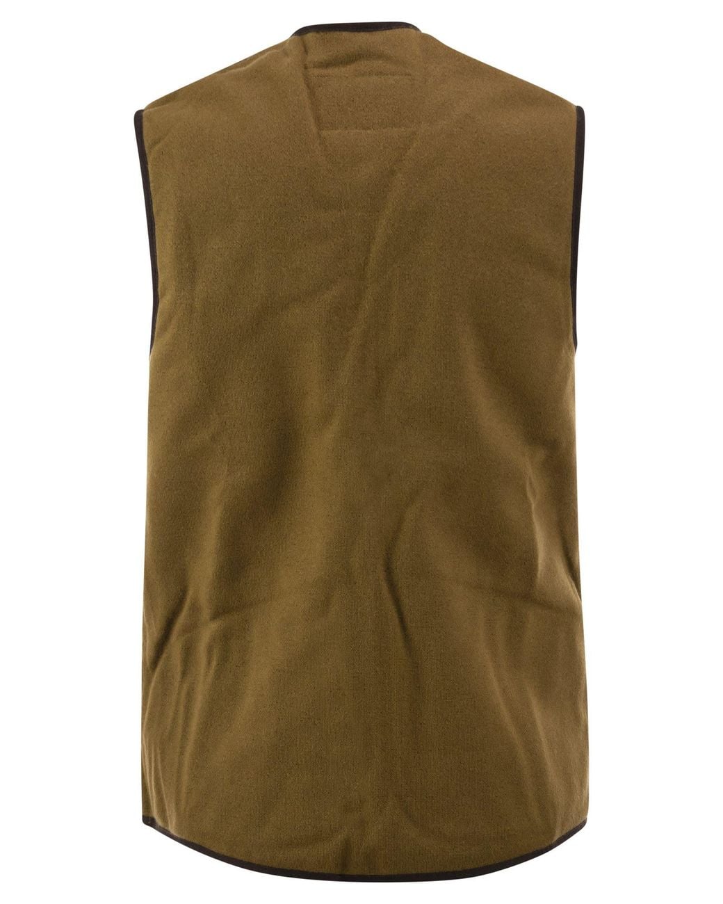 Barbour Green Reversible Shearling Effect Fleece Waistcoat