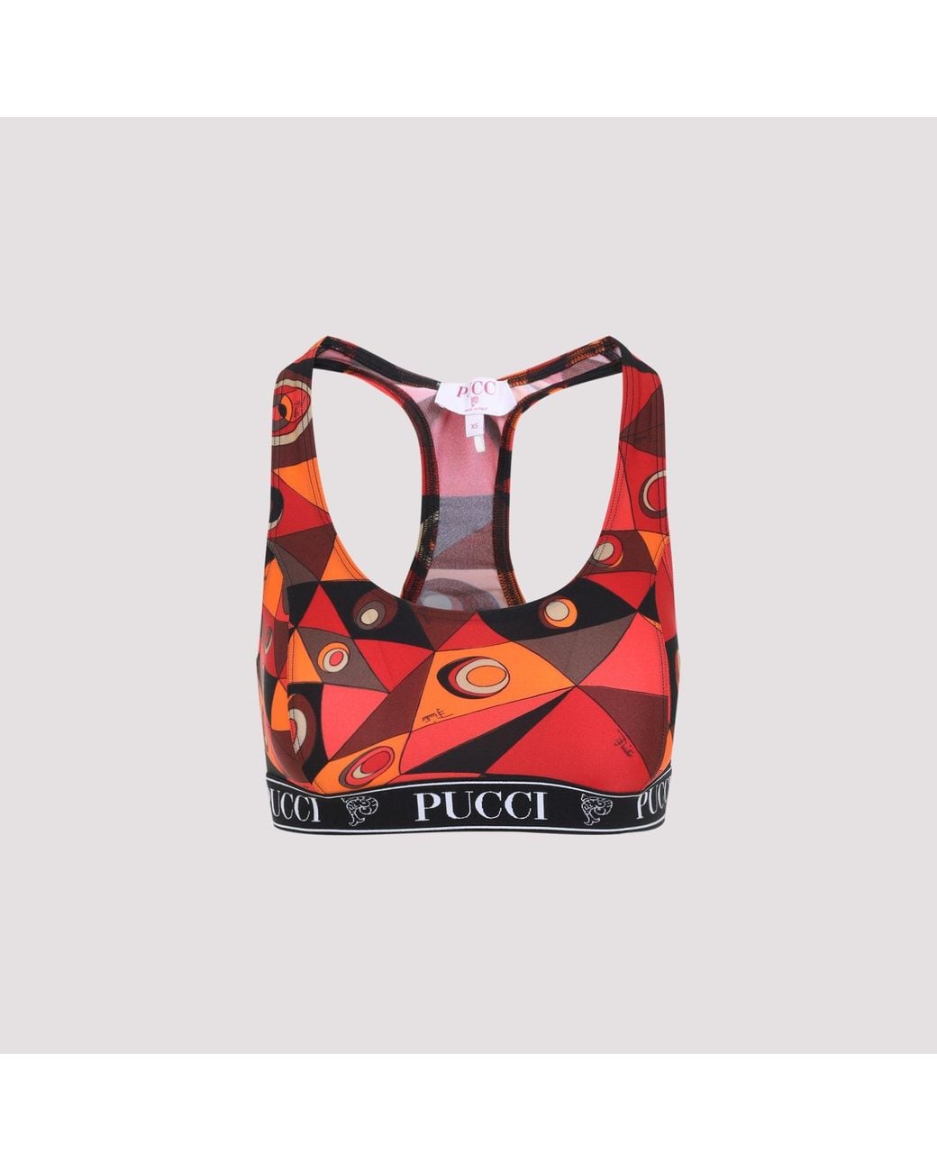 Emilio Pucci Red Polyamide Bra Top