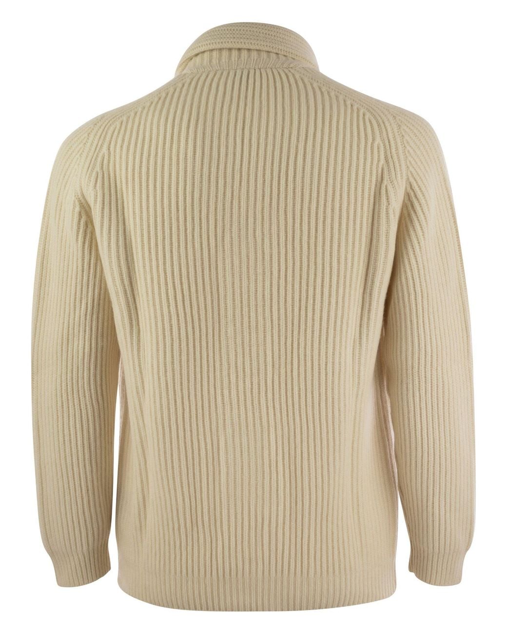Fedeli Natural Pure Cashmere Cardigan for men