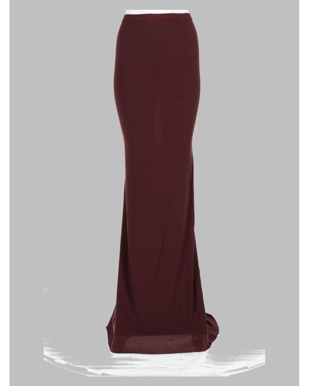 Rick Owens Purple Lilies Modal Cashmere Knit Mini Skirt