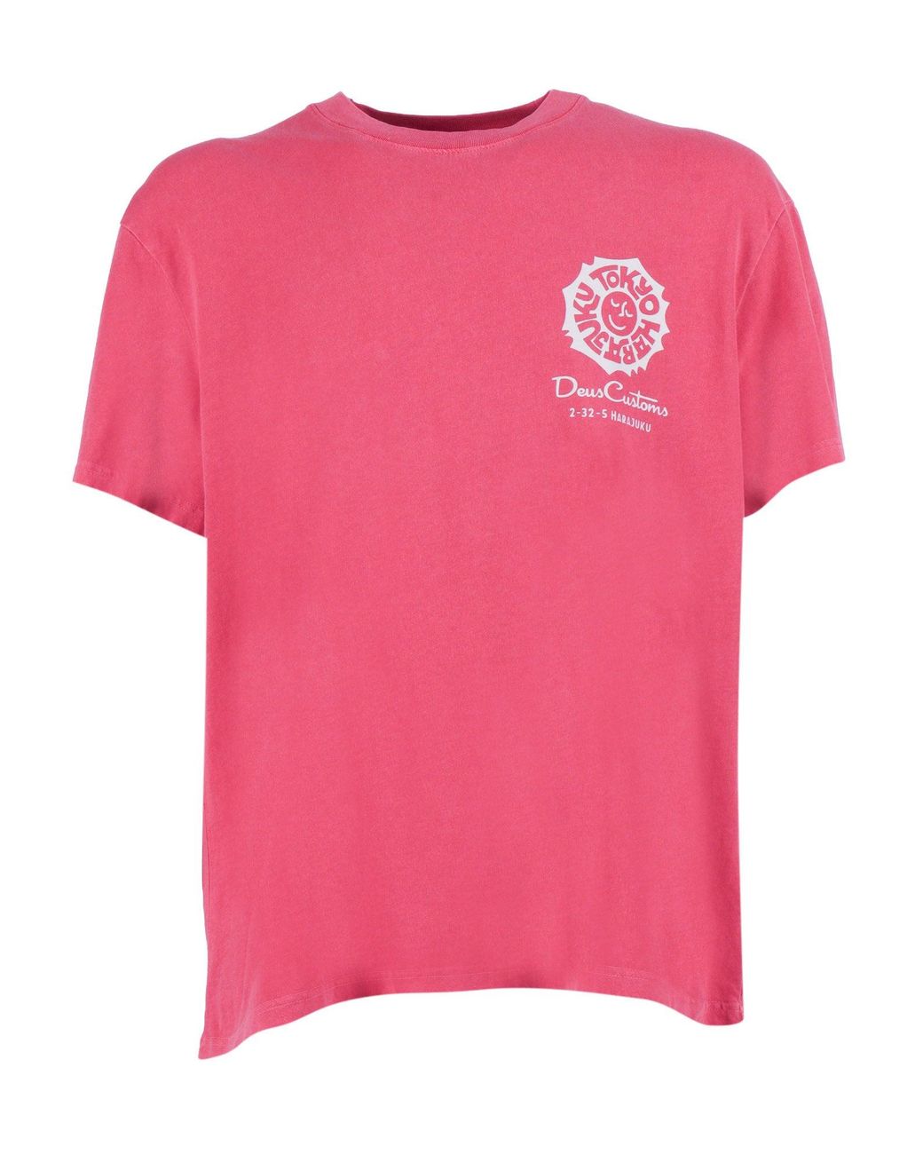 Deus Ex Machina Pink Tokyo Address Tee for men