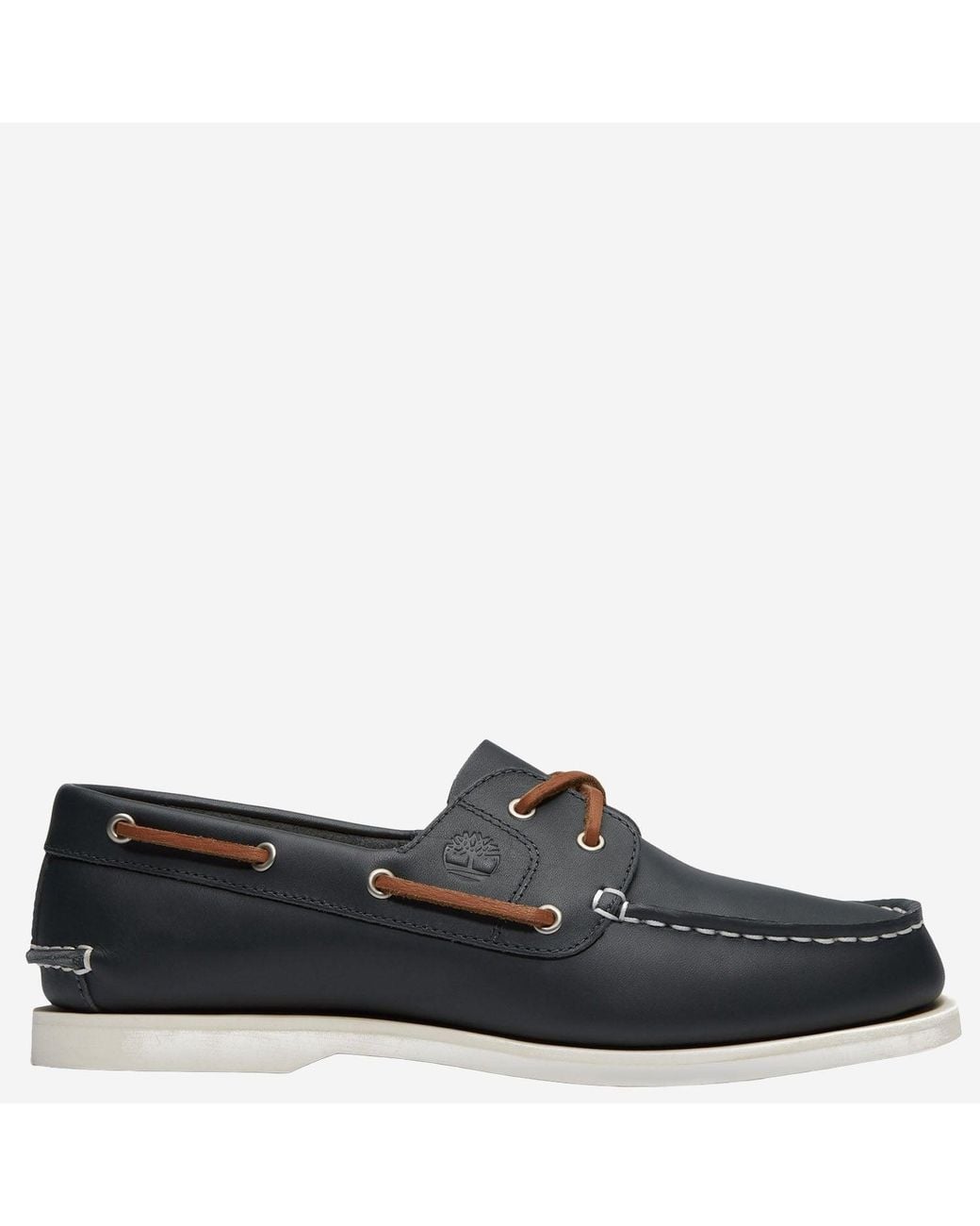Timberland Blue Classic Boat Leather Loafers
