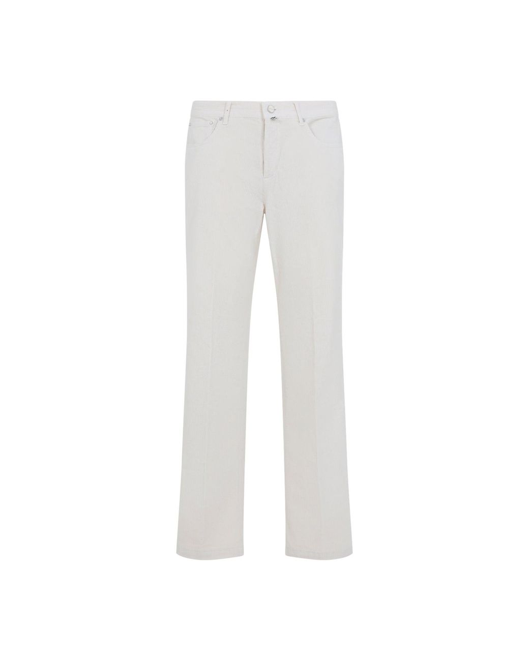 Kiton White Cotton Paint for men