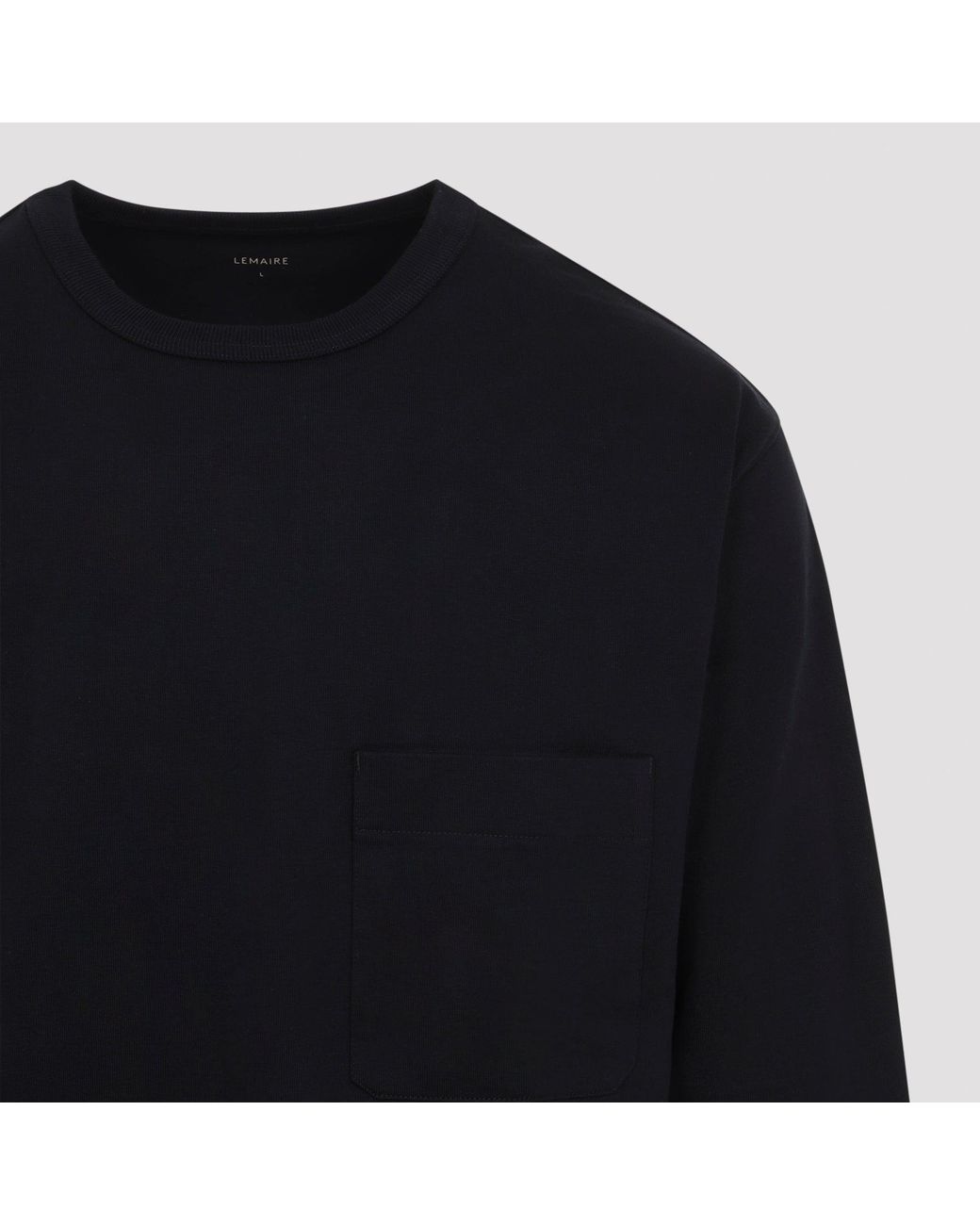 Lemaire Blue Long Sleeve Boxy T Shirt