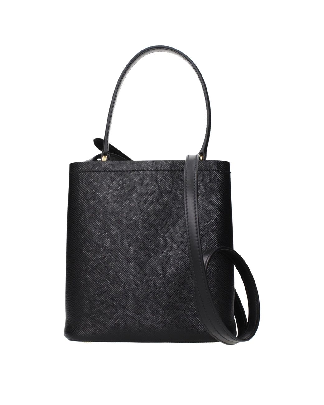 Prada Black Handbags And Shopping Bags