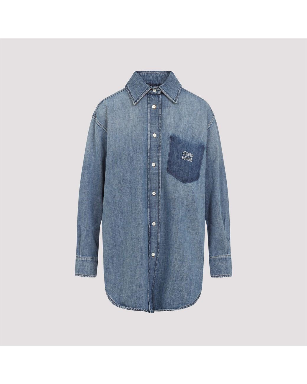 Miu Miu Blue Denim Shirt