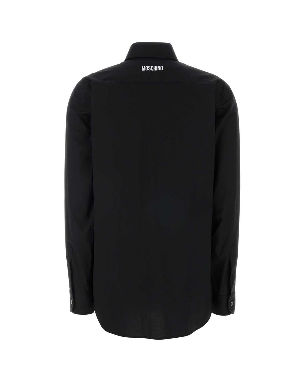 Moschino Black Stretch Poplin Shirt