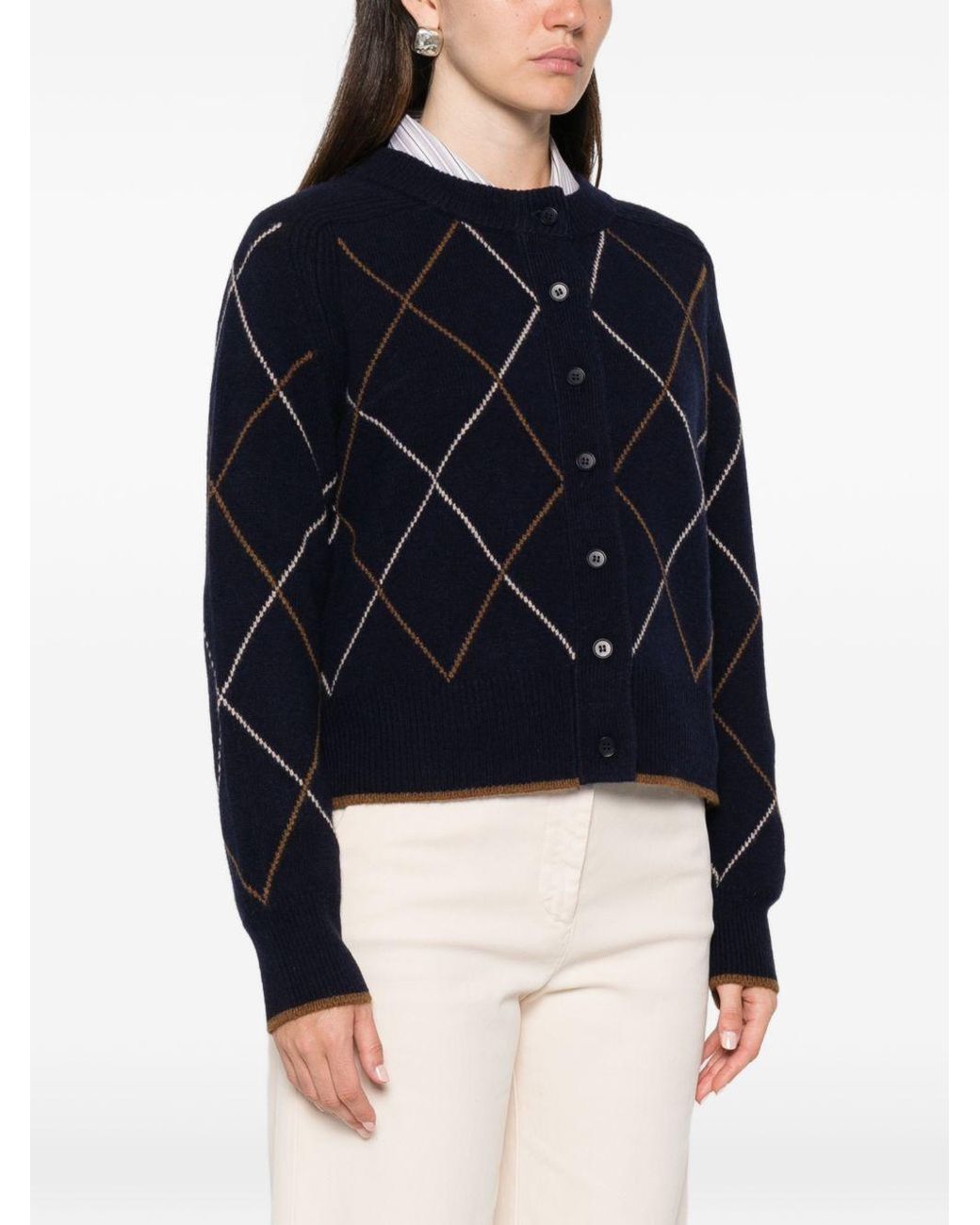 Moismont Blue Auguste Wool Cardigan