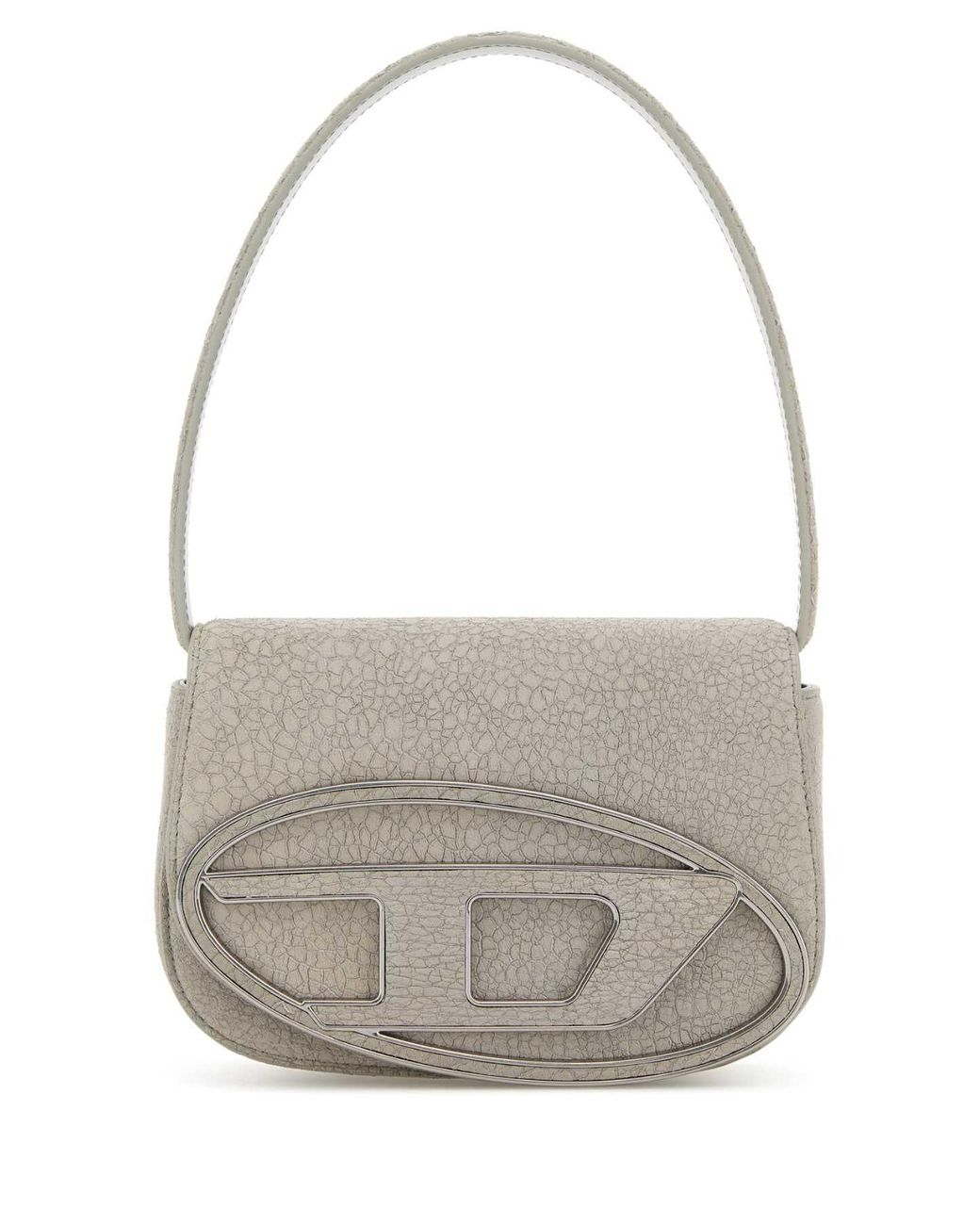 DIESEL Gray Light Leather 1 Dr Shoulder Bag for men