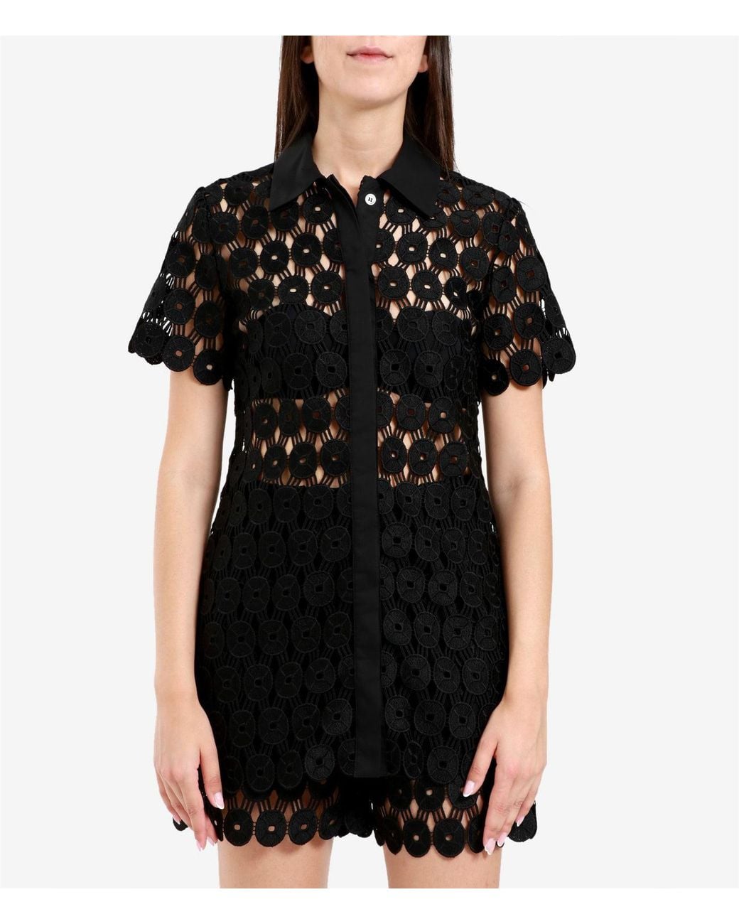 Erika Cavallini Semi Couture Black Shirts