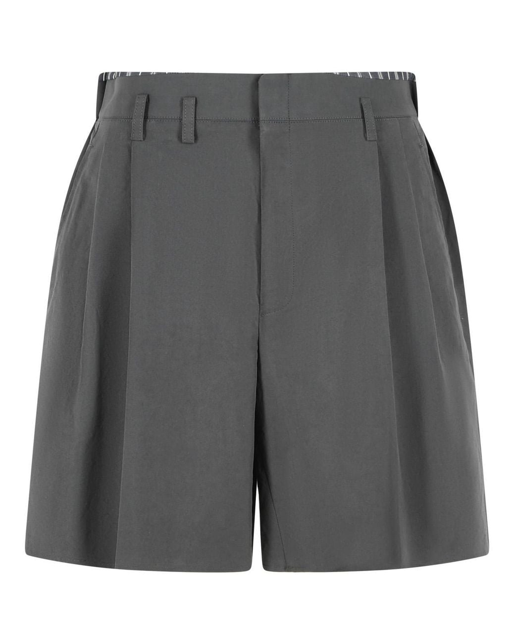 Maison Margiela Gray Cotton Blend Bermuda Shorts for men
