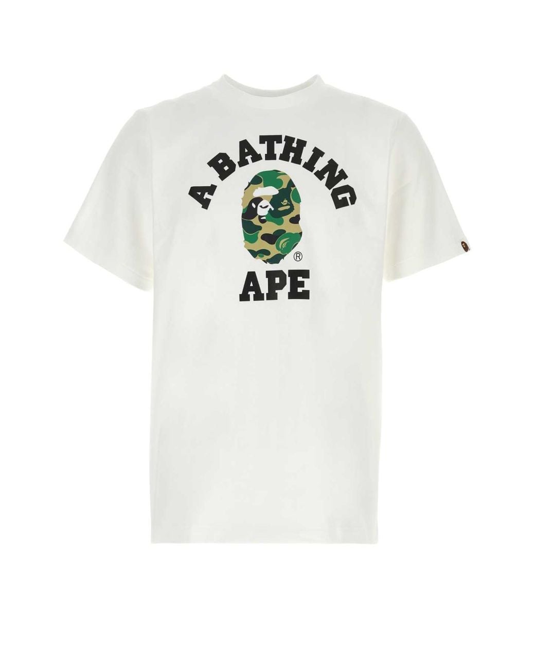A Bathing Ape White Cotton Abc Camo Collage T Shirt