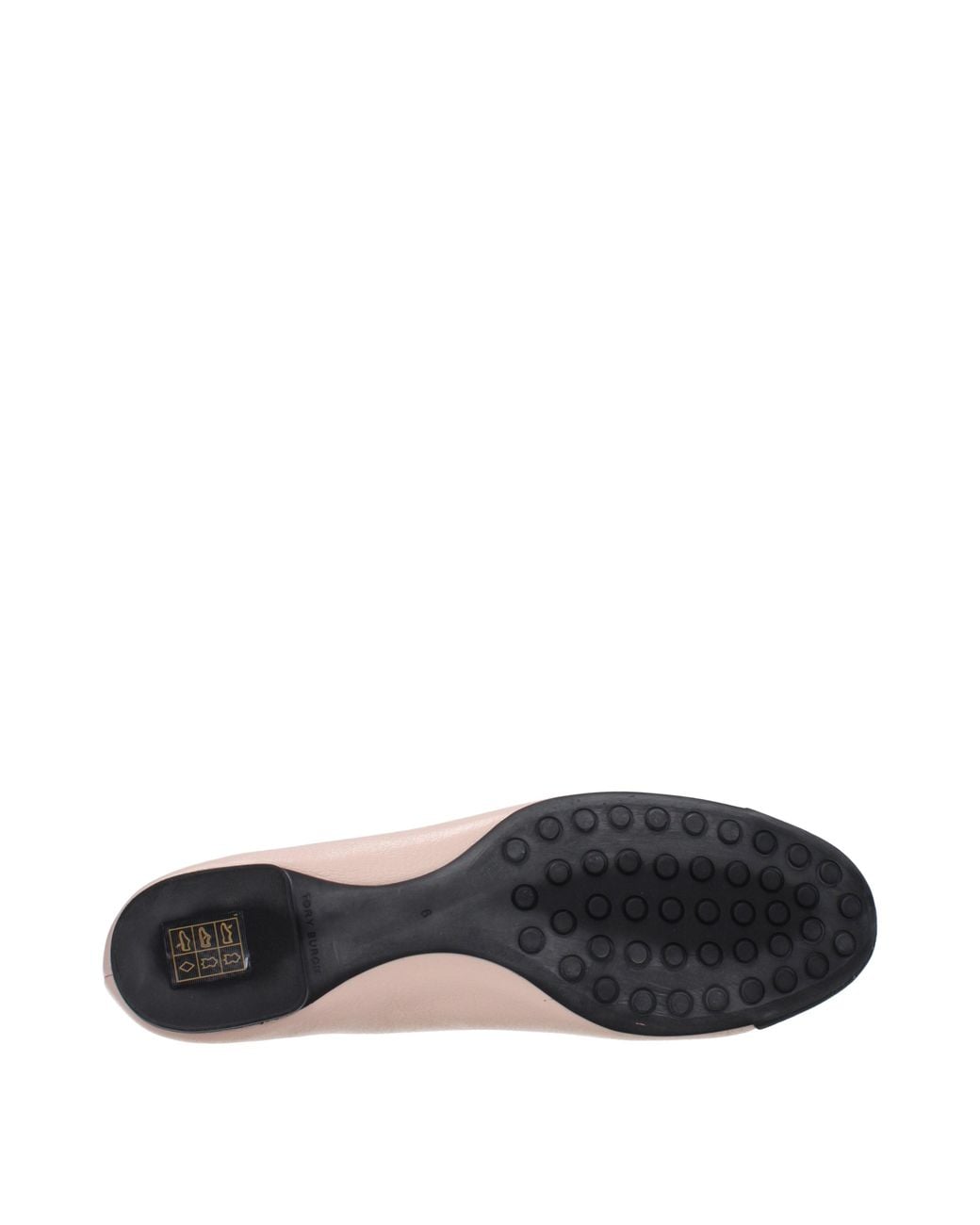 Tory Burch Brown Ballerine Claire Donna Pelle Rosa/Nero