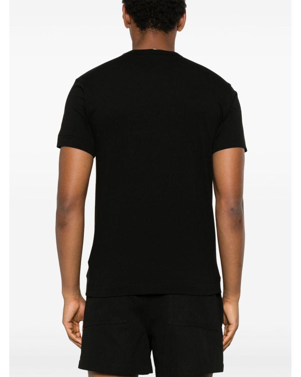 COMME DES GARÇONS PLAY Black T-Shirt À Imprimé Cœur