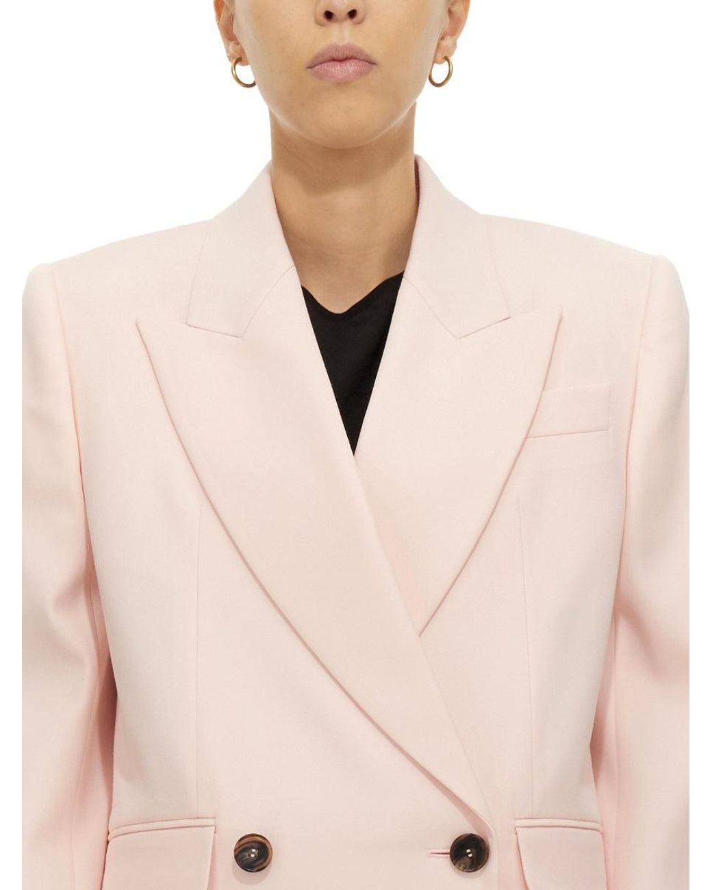 McQueen Natural Double Breasted Blazer