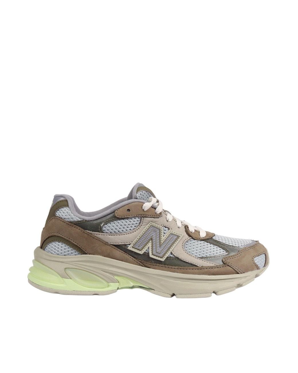 New Balance Gray Scarpa Lifestyle Tier 1 Leather Synthetic Mesh Covert Dry Lime Lone Star