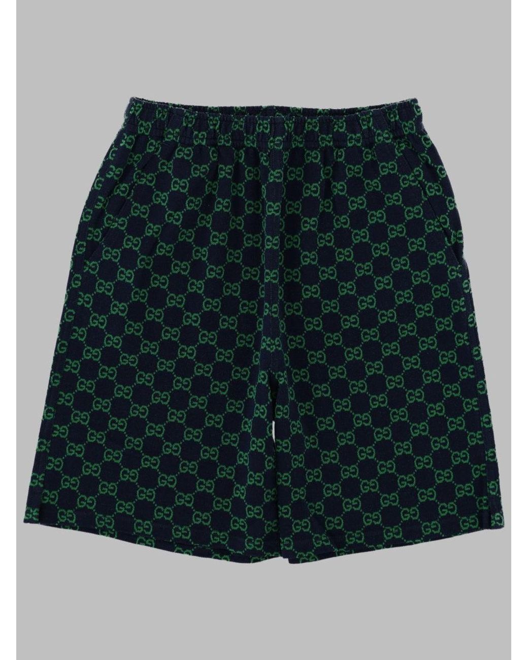 Gucci Green Bermuda Logati