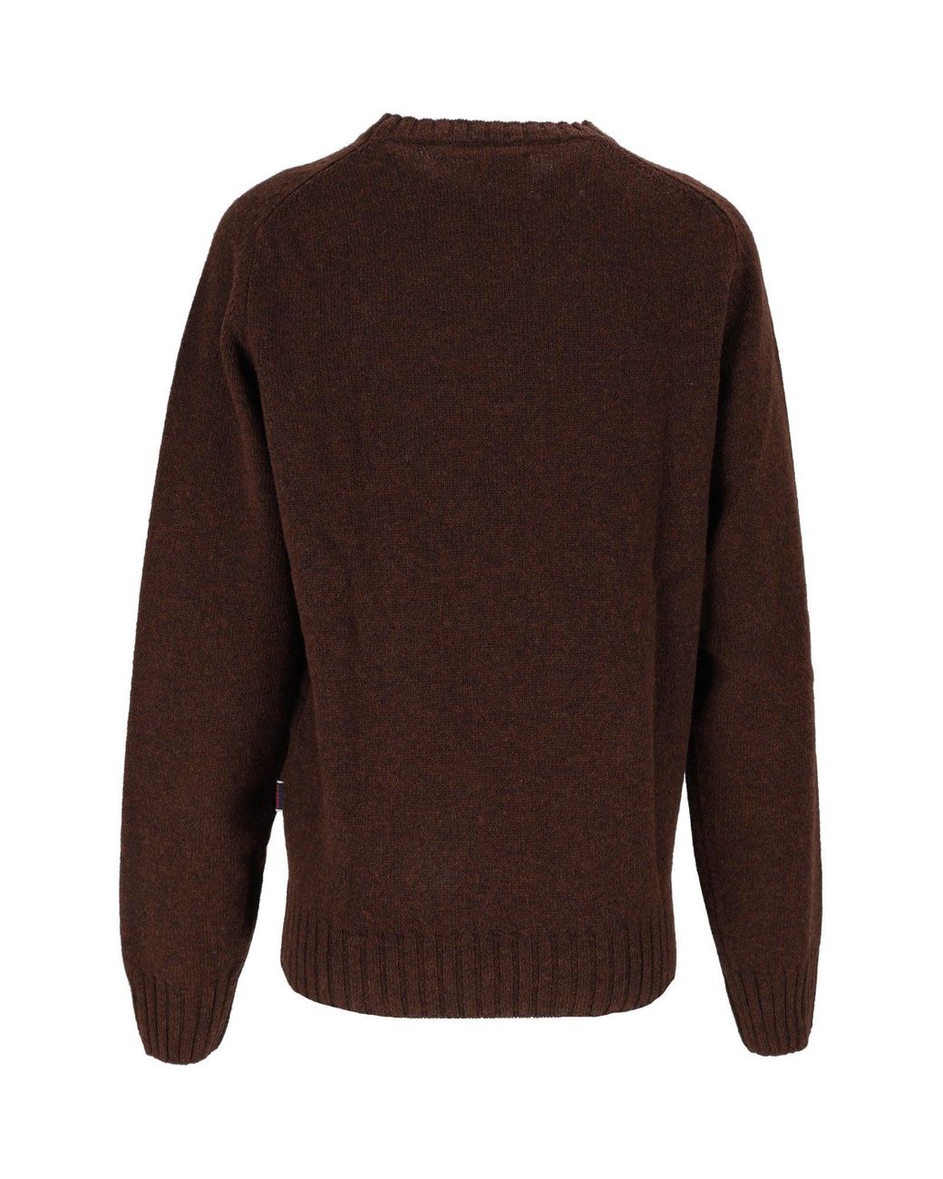 Sebago Brown Gilead Maglia Round Neck Wool Sweater for men