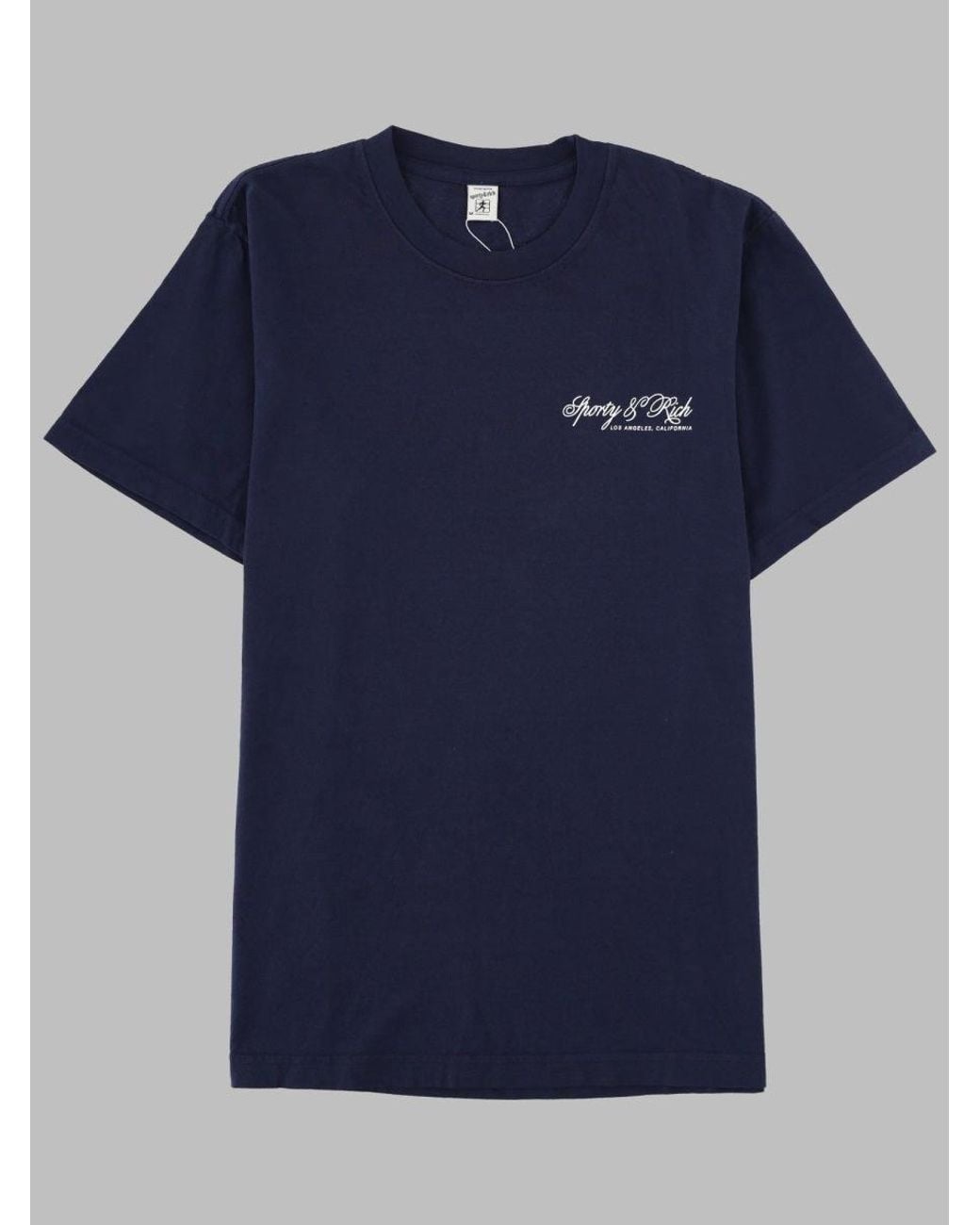 SPORTY&RICH Blue T Shirt "International"