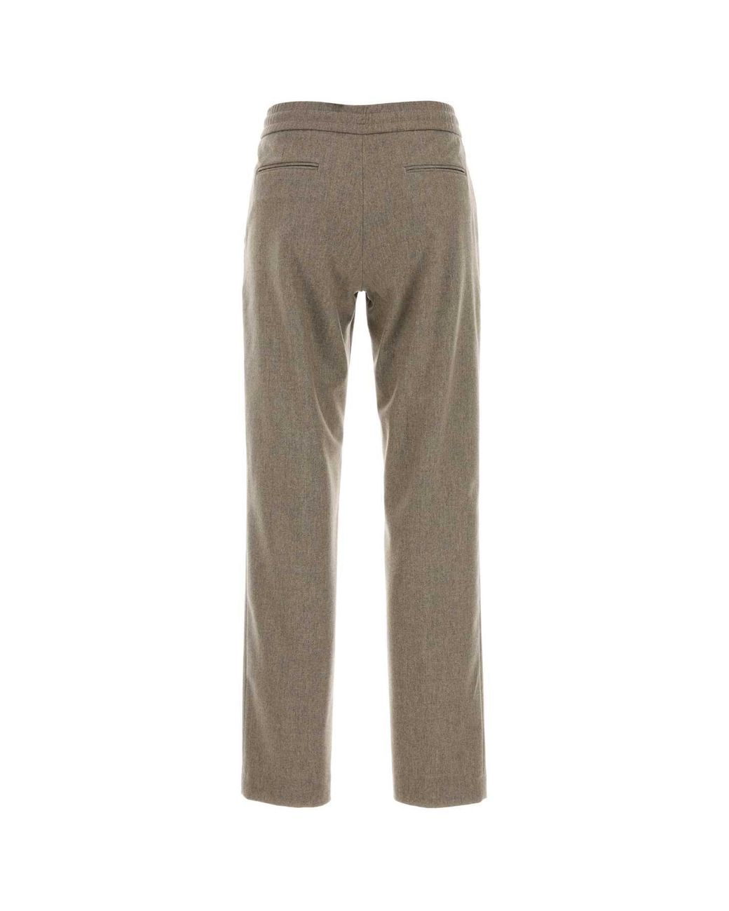 PT Torino Gray Erica Stretch Wool-Blend Pant