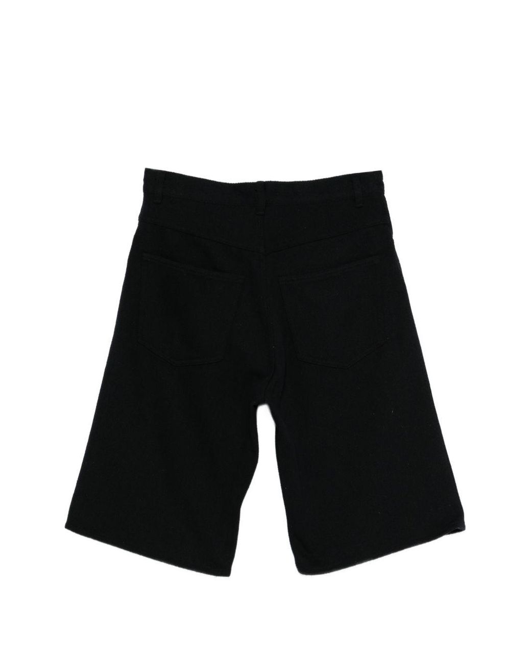 Auralee Black Silk Shorts for men
