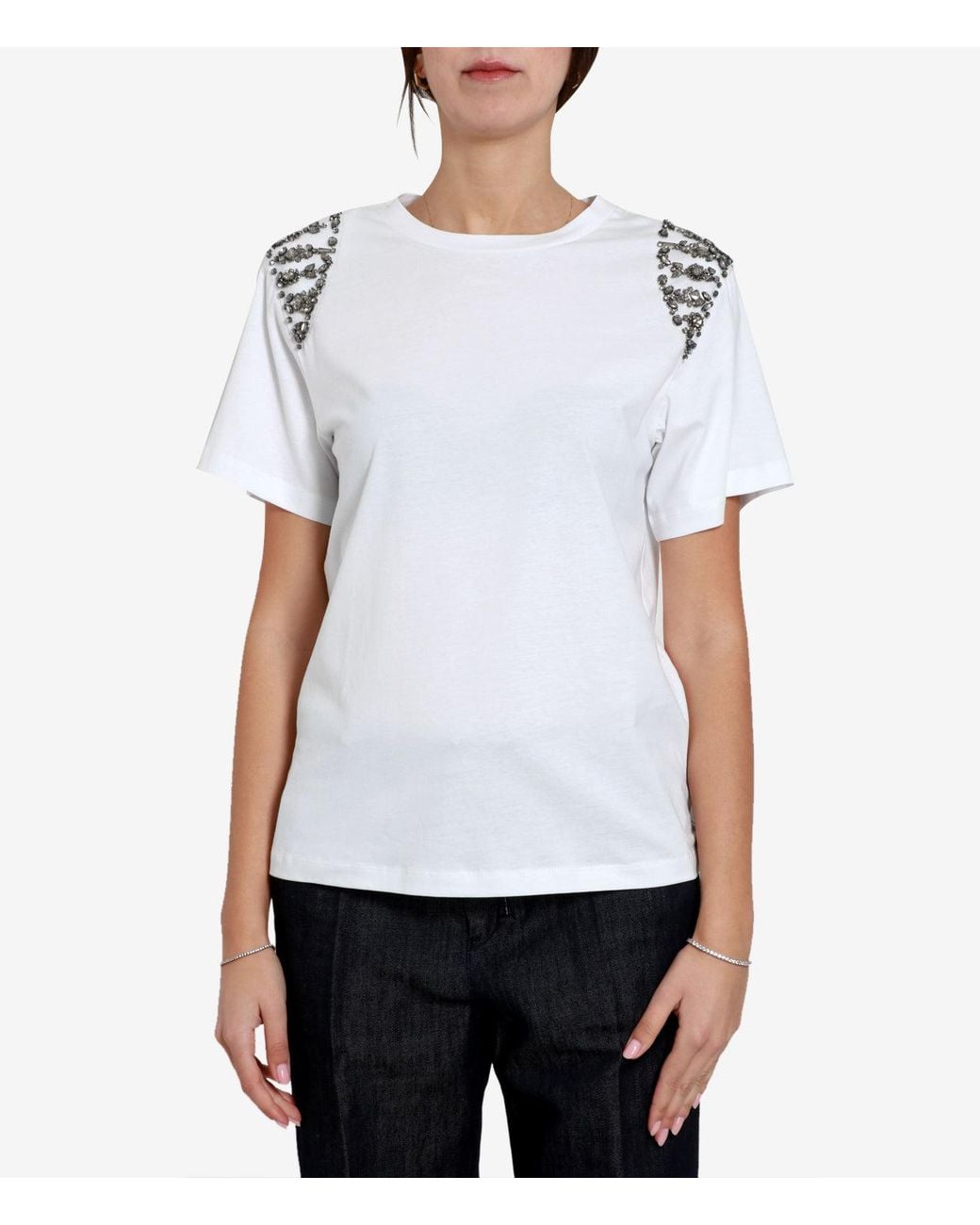 Alberta Ferretti White T Shirts And Polos