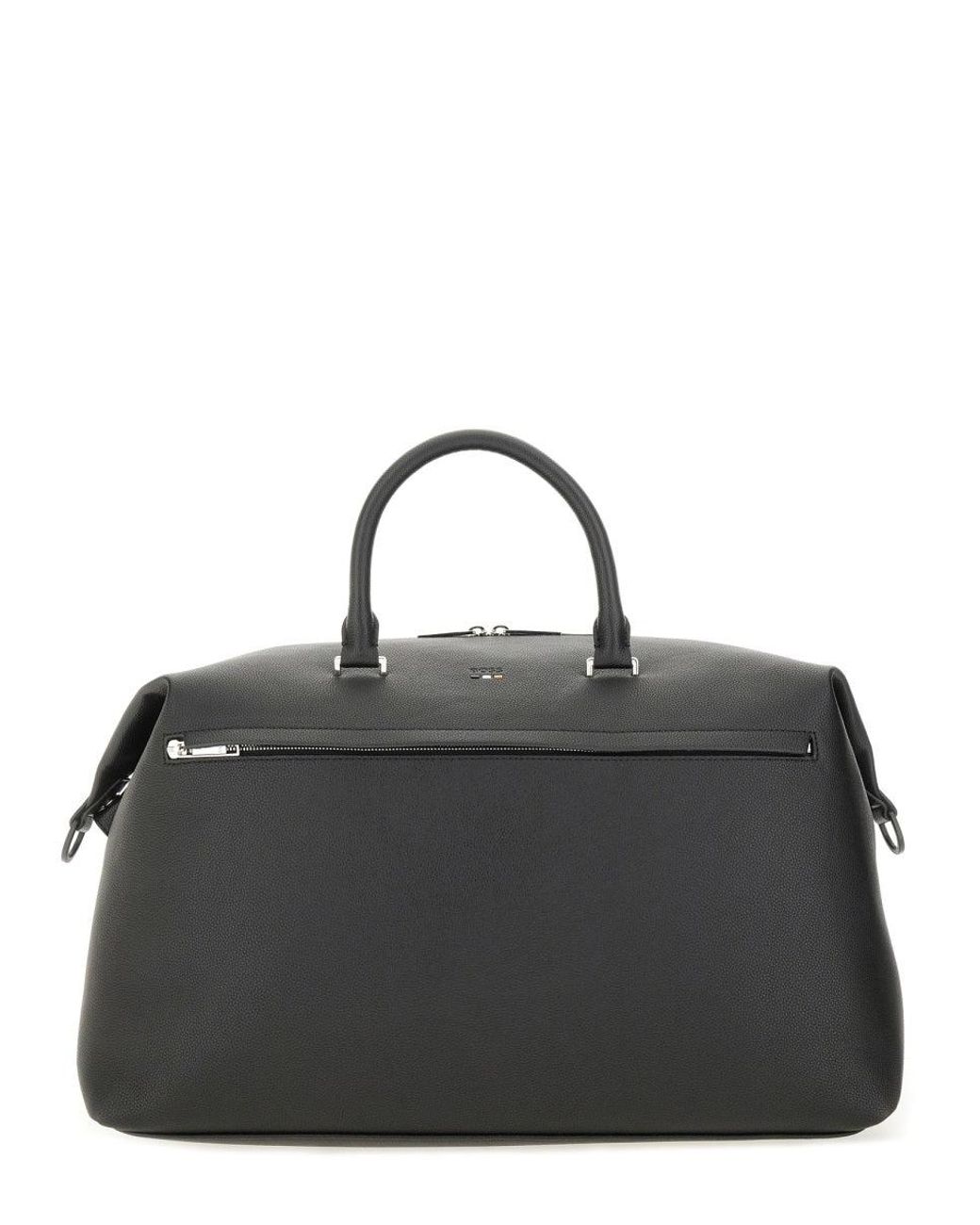 Boss Black Logo-Emblem Crossbody Bag for men