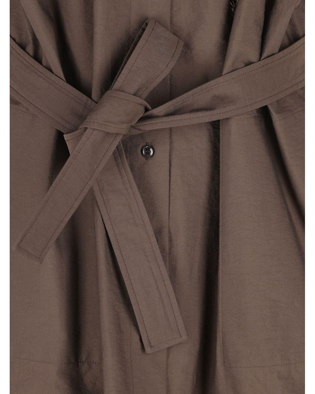 Brunello Cucinelli Brown Cotton Long Dress