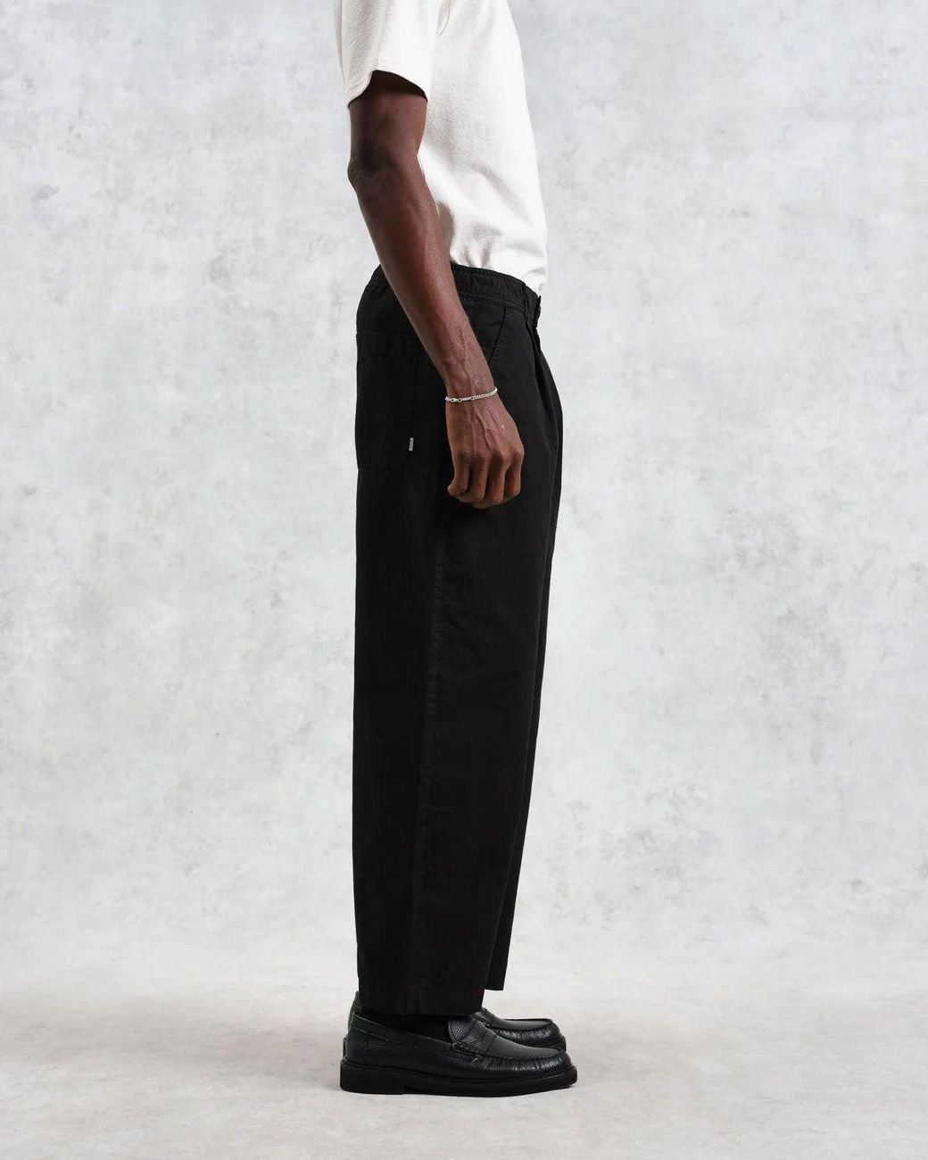 Wax London Black Trousers for men