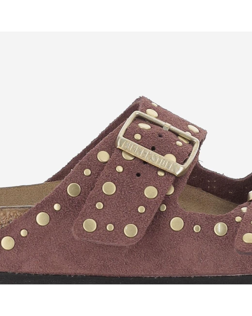 Birkenstock Brown Arizona Rivet Suede Sandals