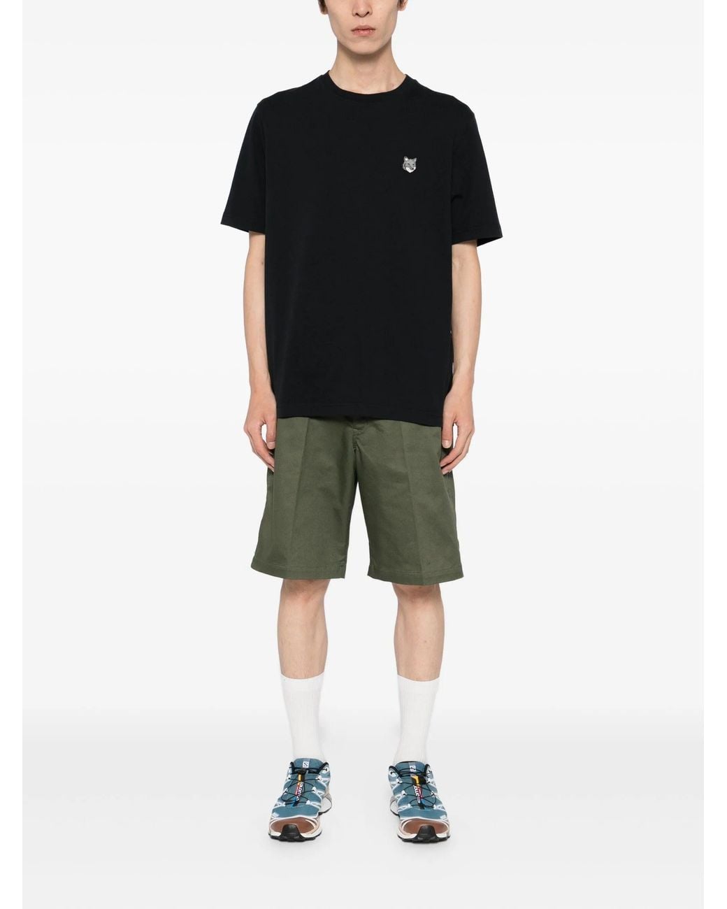 Maison Kitsuné White Fox Head Comfort Tee Shirt