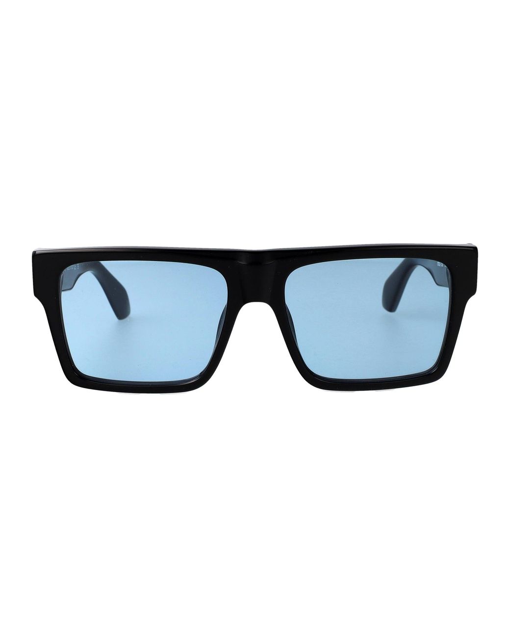 Off-White c/o Virgil Abloh Blue Shiny Acetate Sunglasses