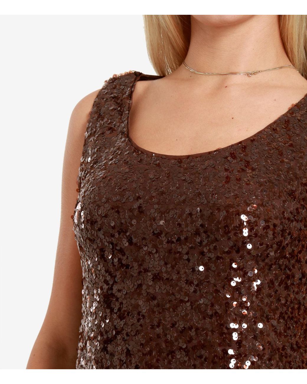 Top negro Penny Pennyblack de color Brown