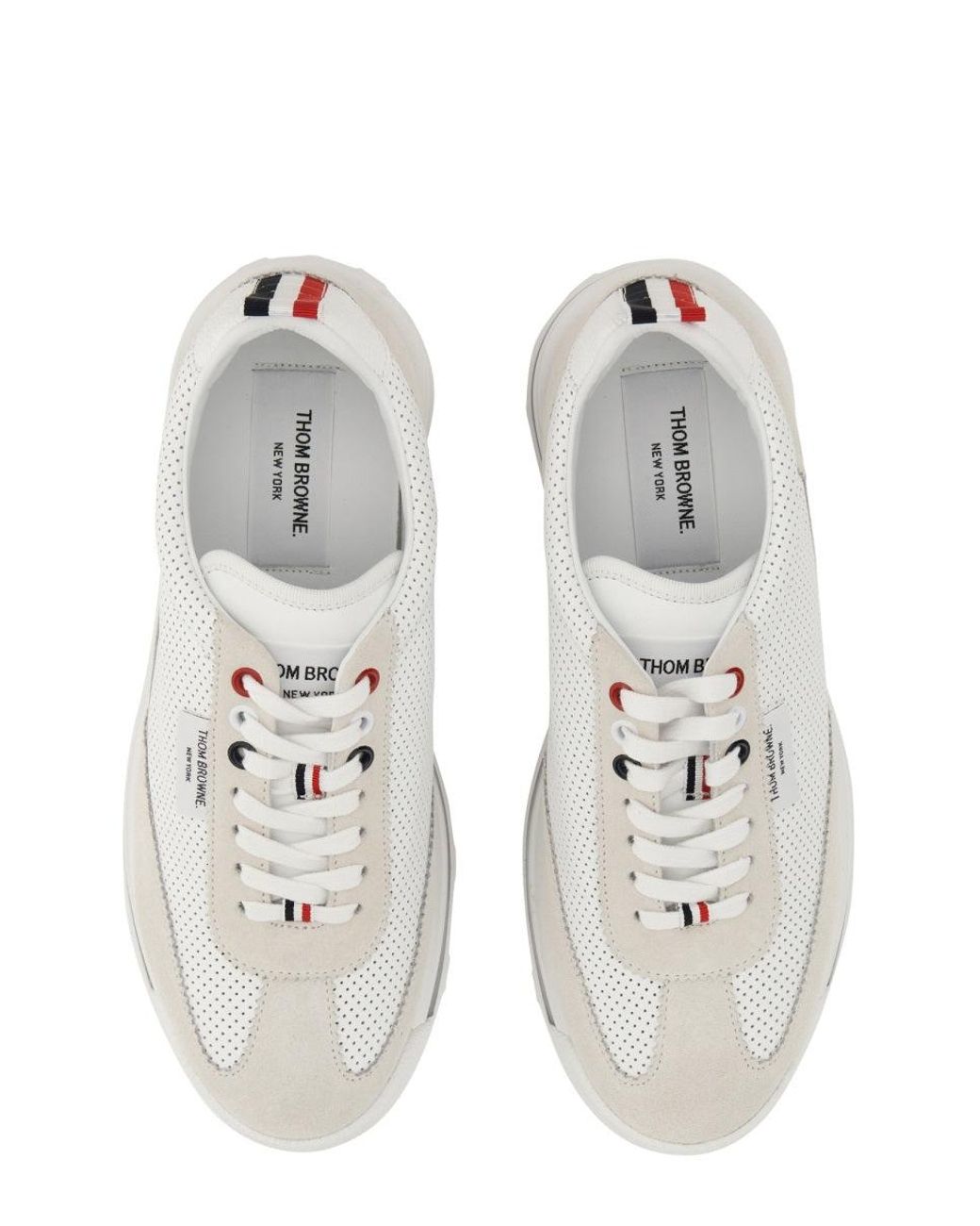 Thom Browne White Tech Runner Sneaker