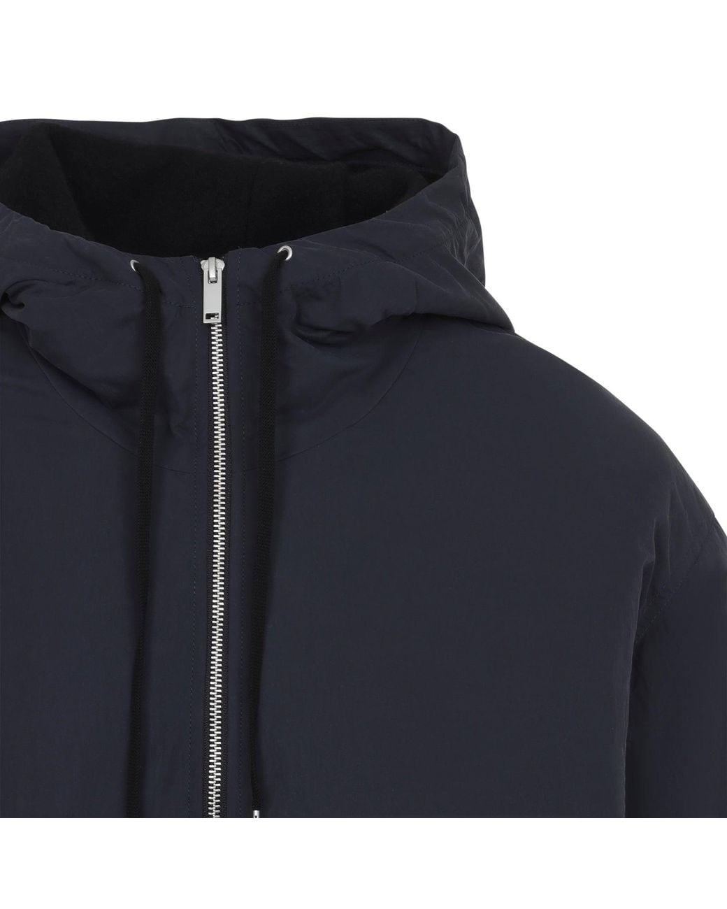 Studio Nicholson Wickett Wool Lined Hooded Jacket in het Blue