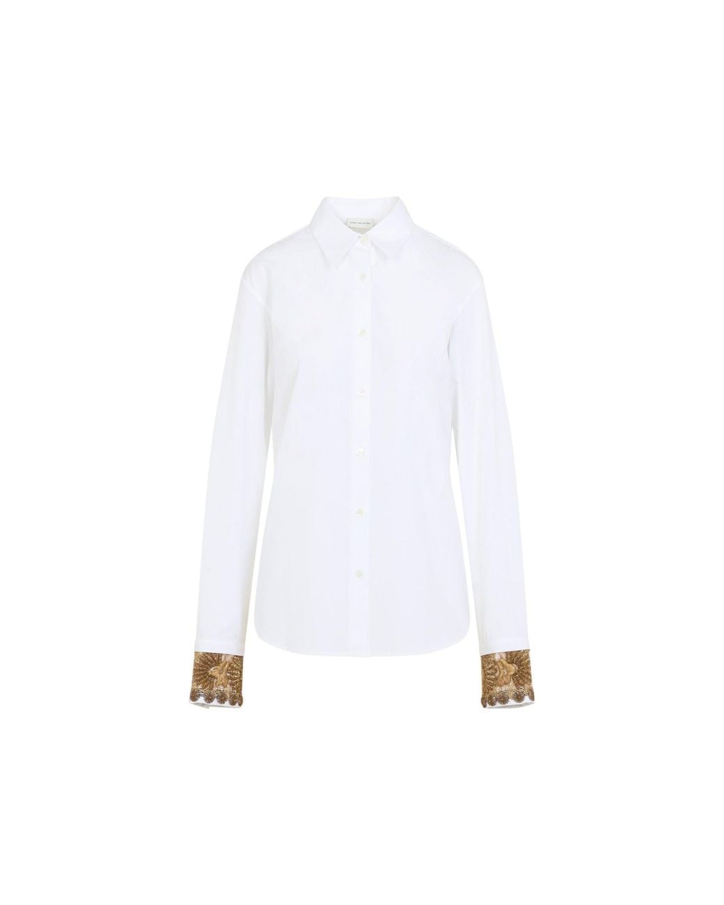 Dries Van Noten White 100% Cotton Shirt