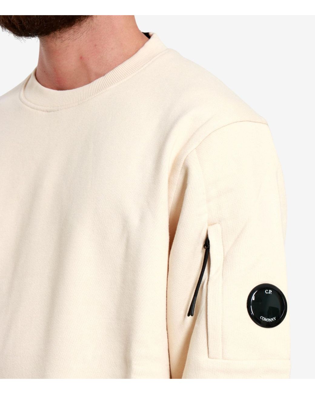 C P Company Natural Sweaters for men