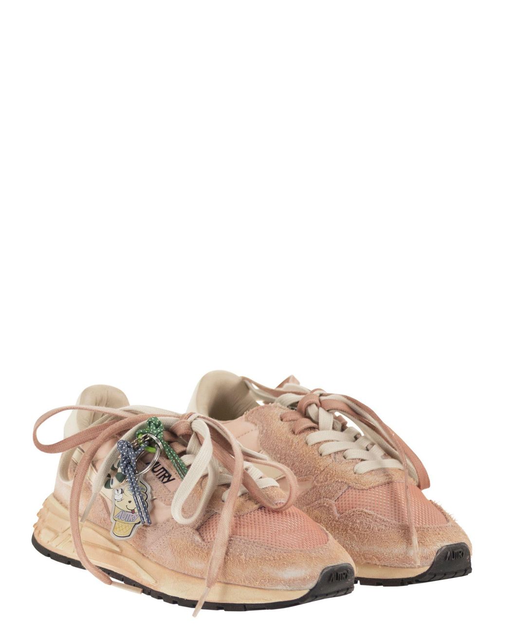 Autry Pink Rellwind Super Vintage Trainer