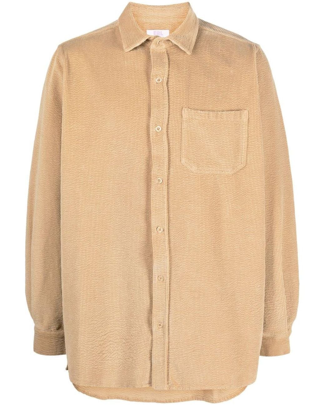 ERL Blue Corduroy Shirt Woven