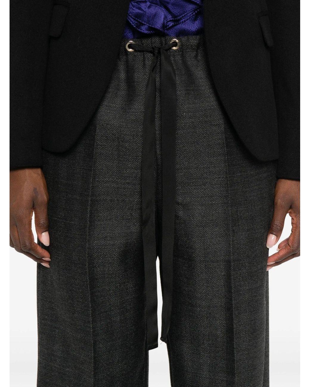 Forte_forte Black Virgin Wool Trousers