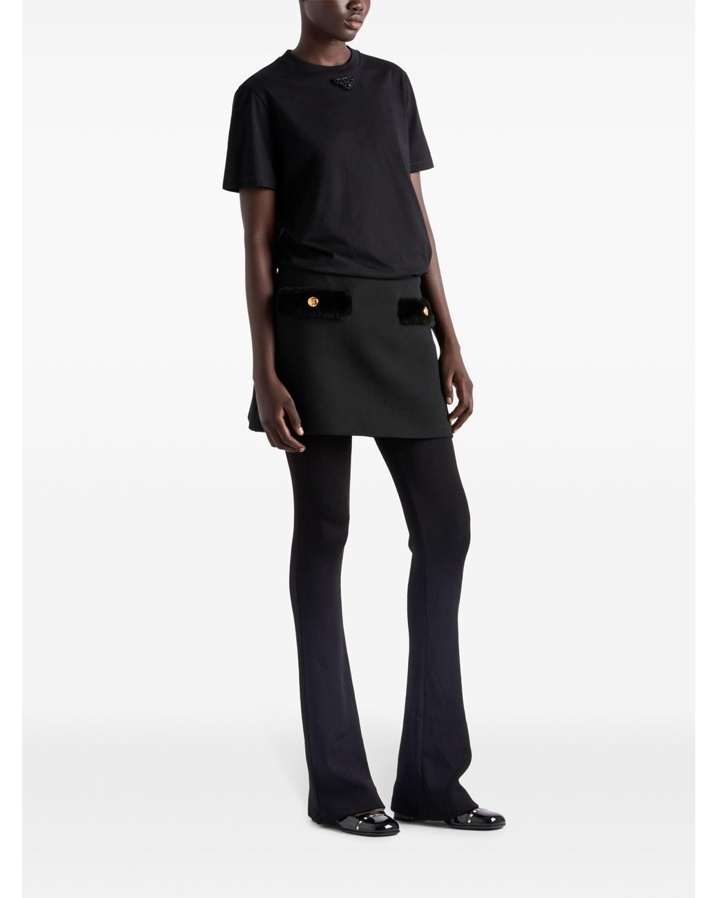 Prada Black 'Crewneck T-Shirt
