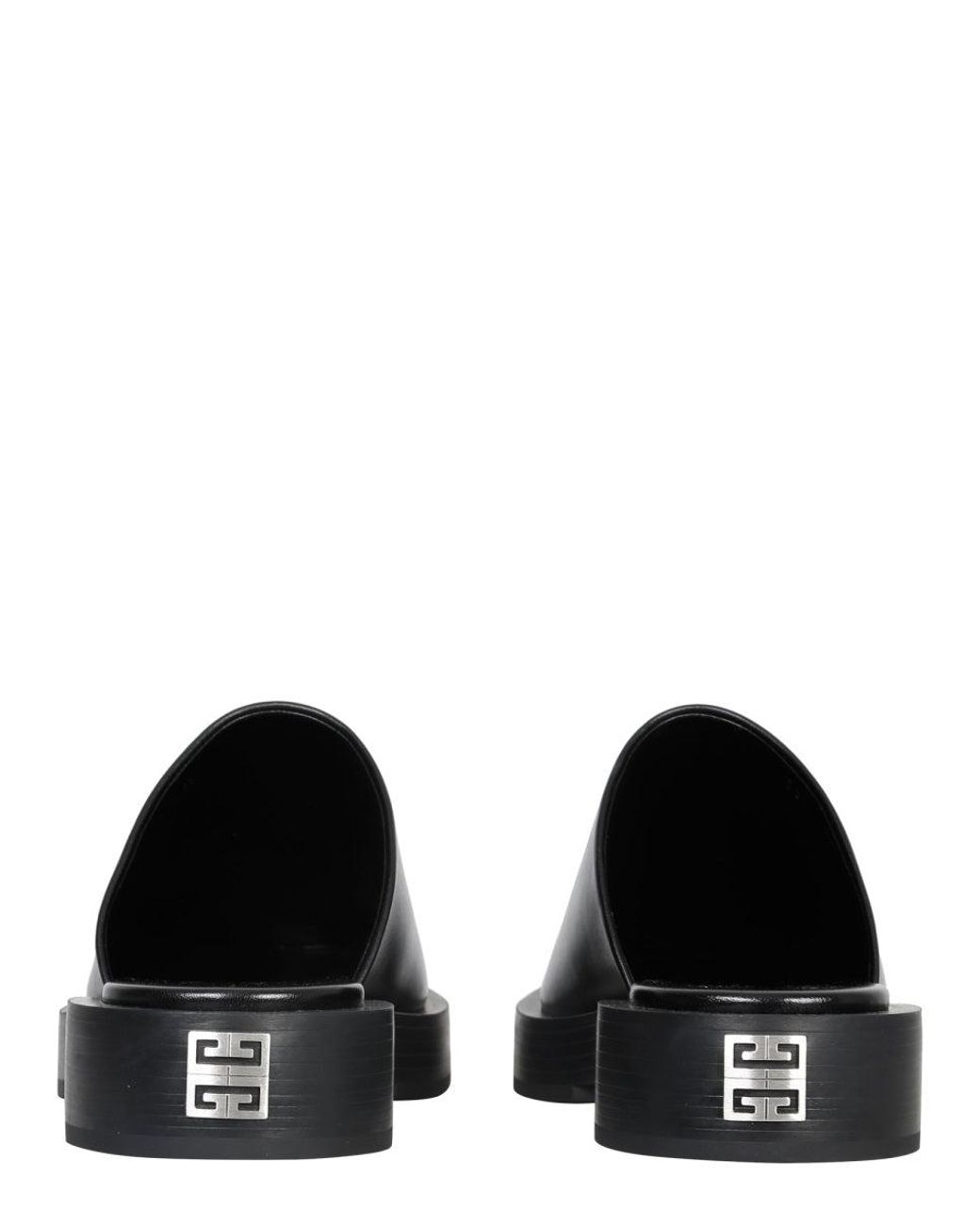 Givenchy Black Squared Leather Loafers
