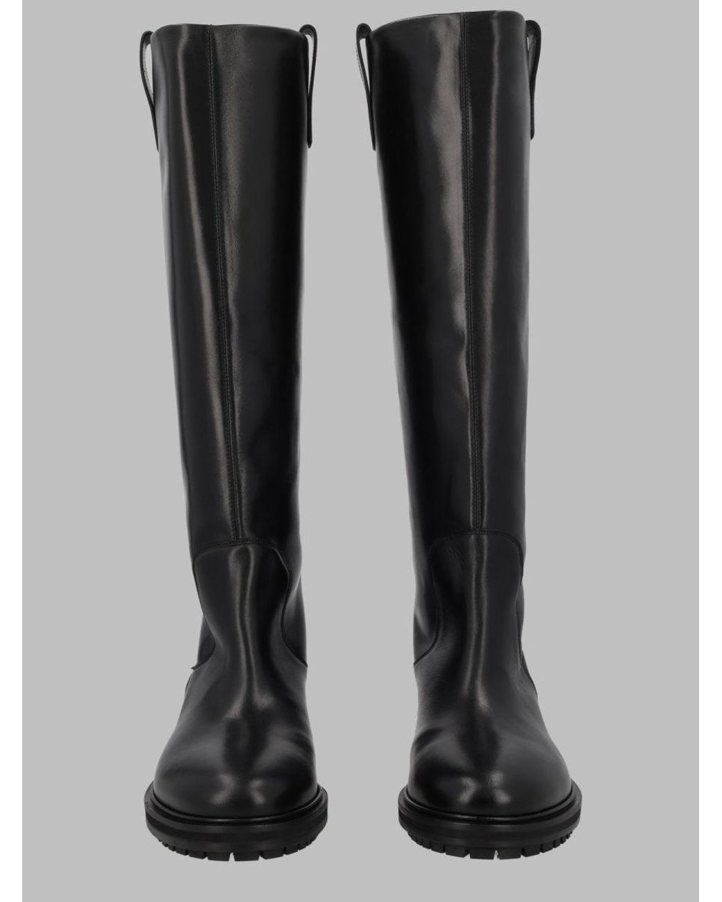 Aeyde Black 100% Calf Leather Boots Made