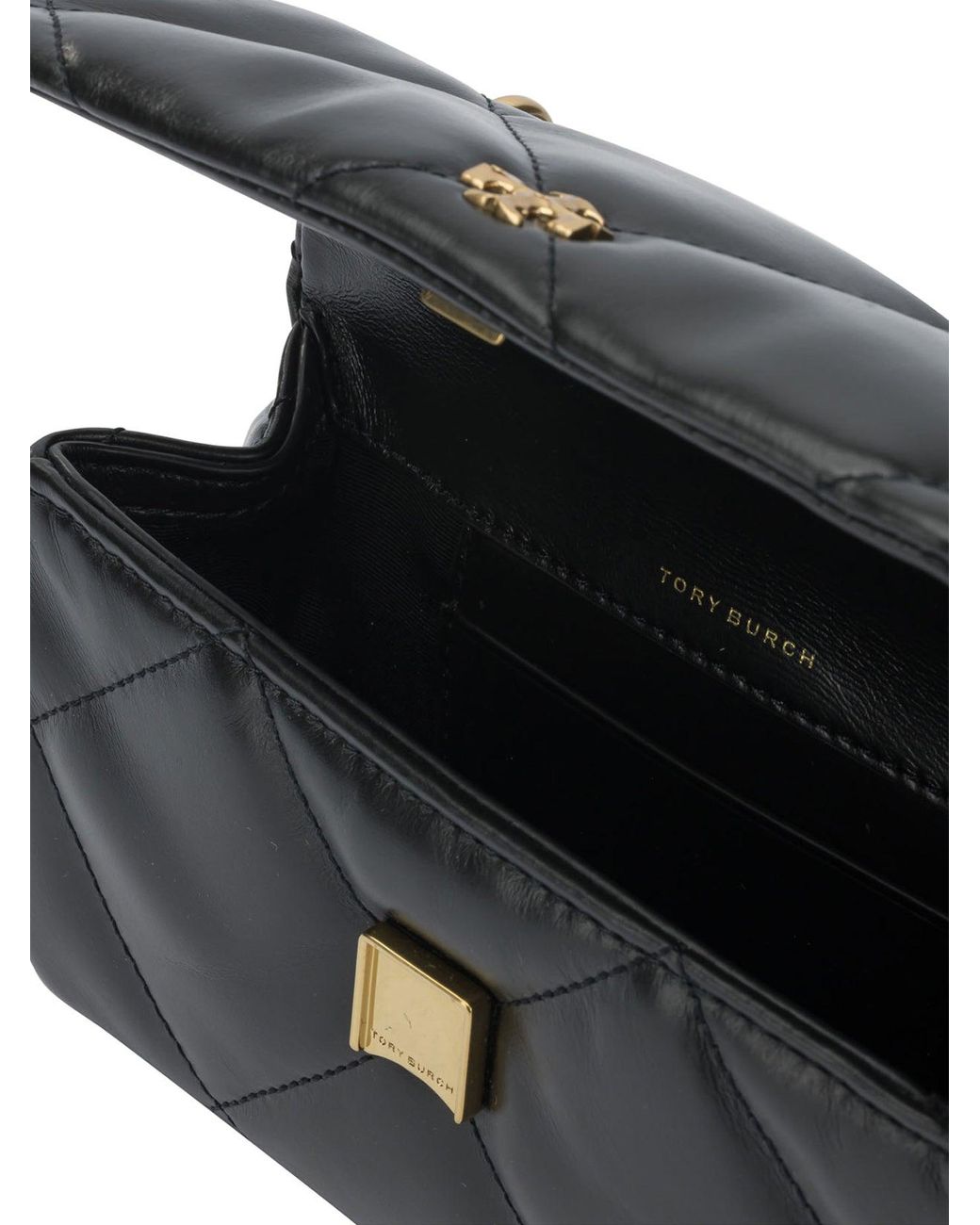 Tory Burch Black 'Kira Diamond Quilt Mini' Crossbody Tasche